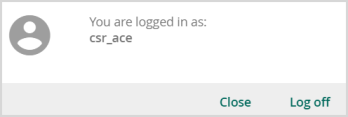 Log off window
